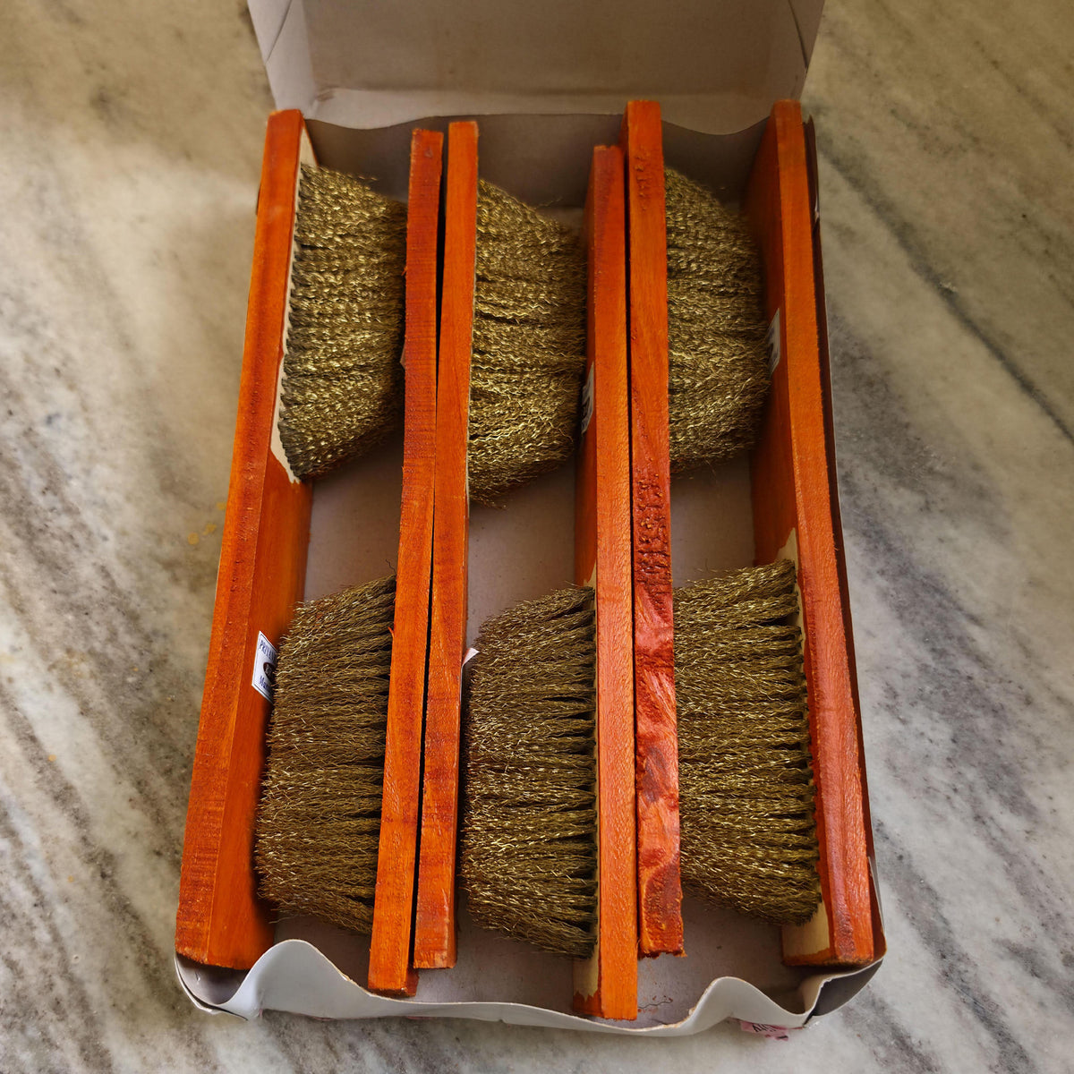 Brass Wire brush 12 line For silver jewellery Pack of 6pc