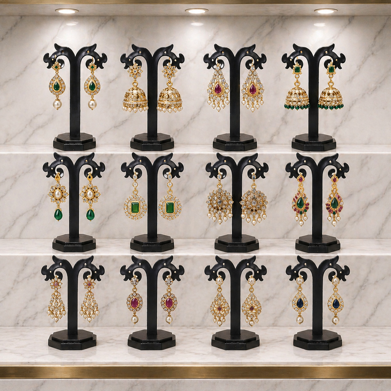 Earrings Display Stand Acrylic 12pc 5"
