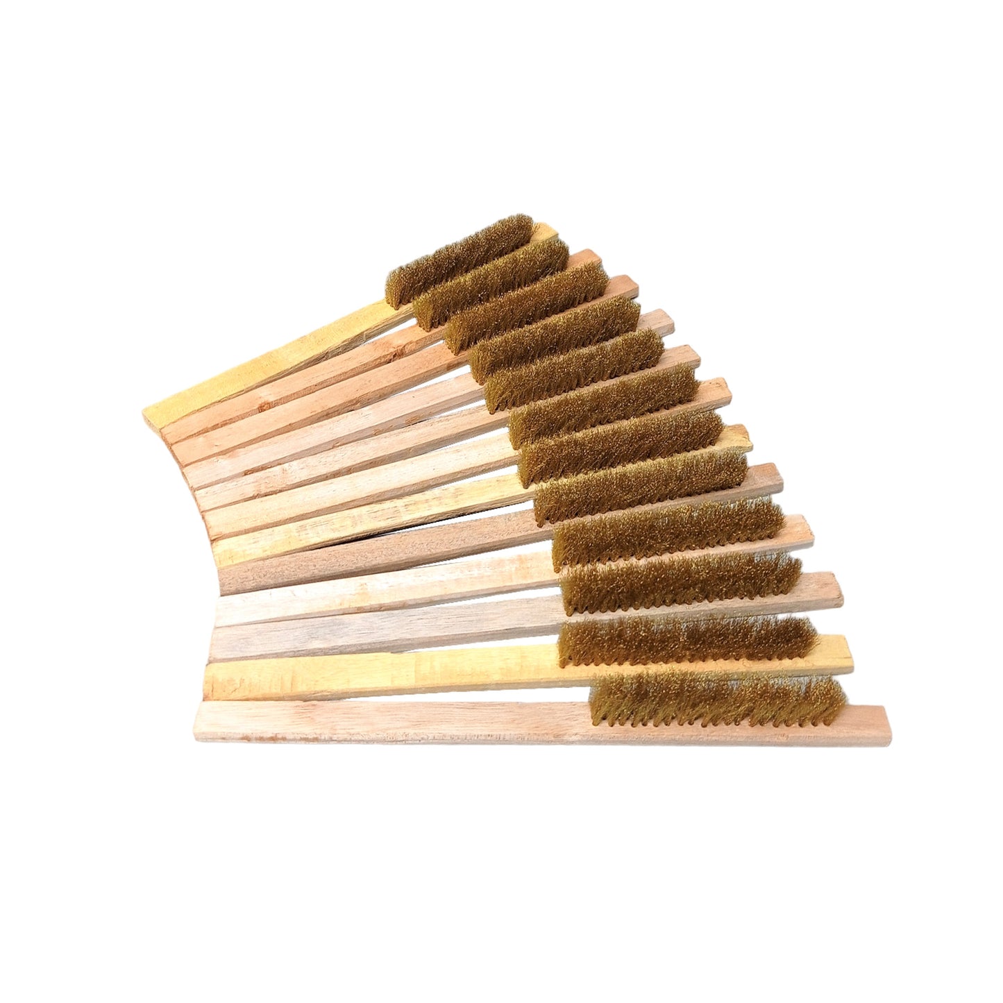 Brass Wire Brush 3-Line (12 Piece)