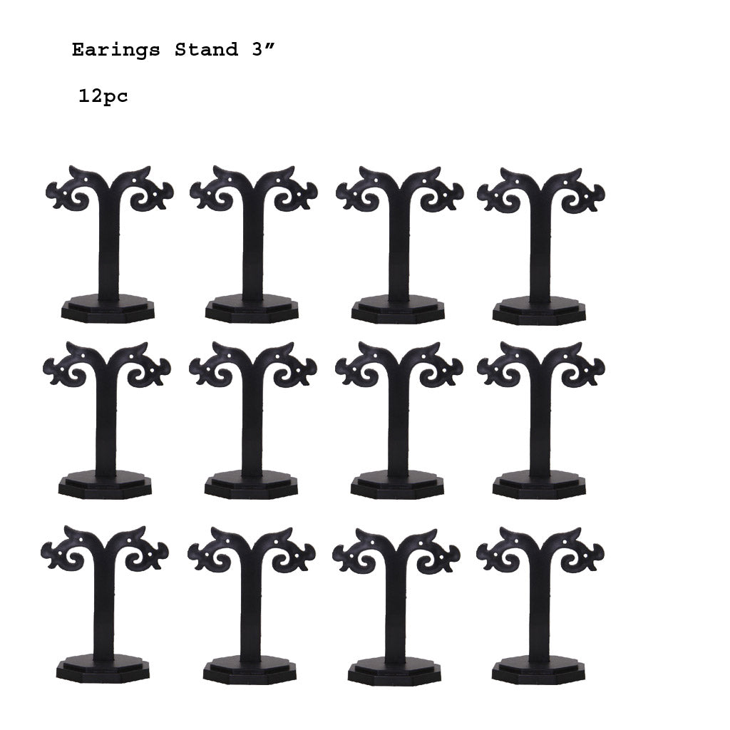 Earrings Display Stand Acrylic 12pc 3"