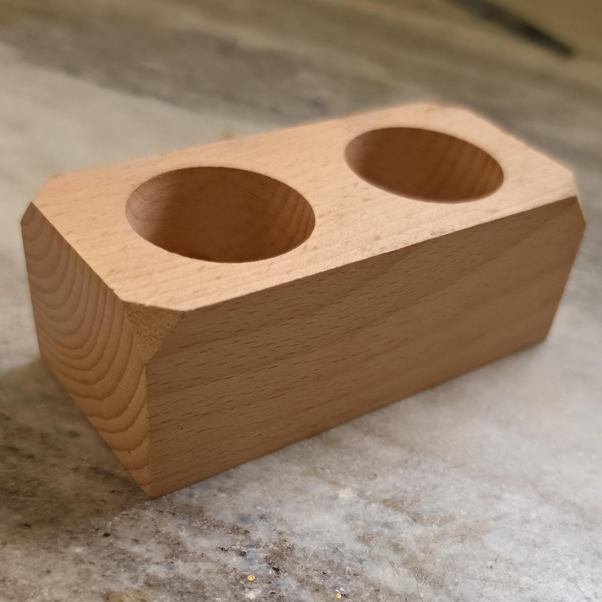 Wooden glass acid bottle holder super finish
