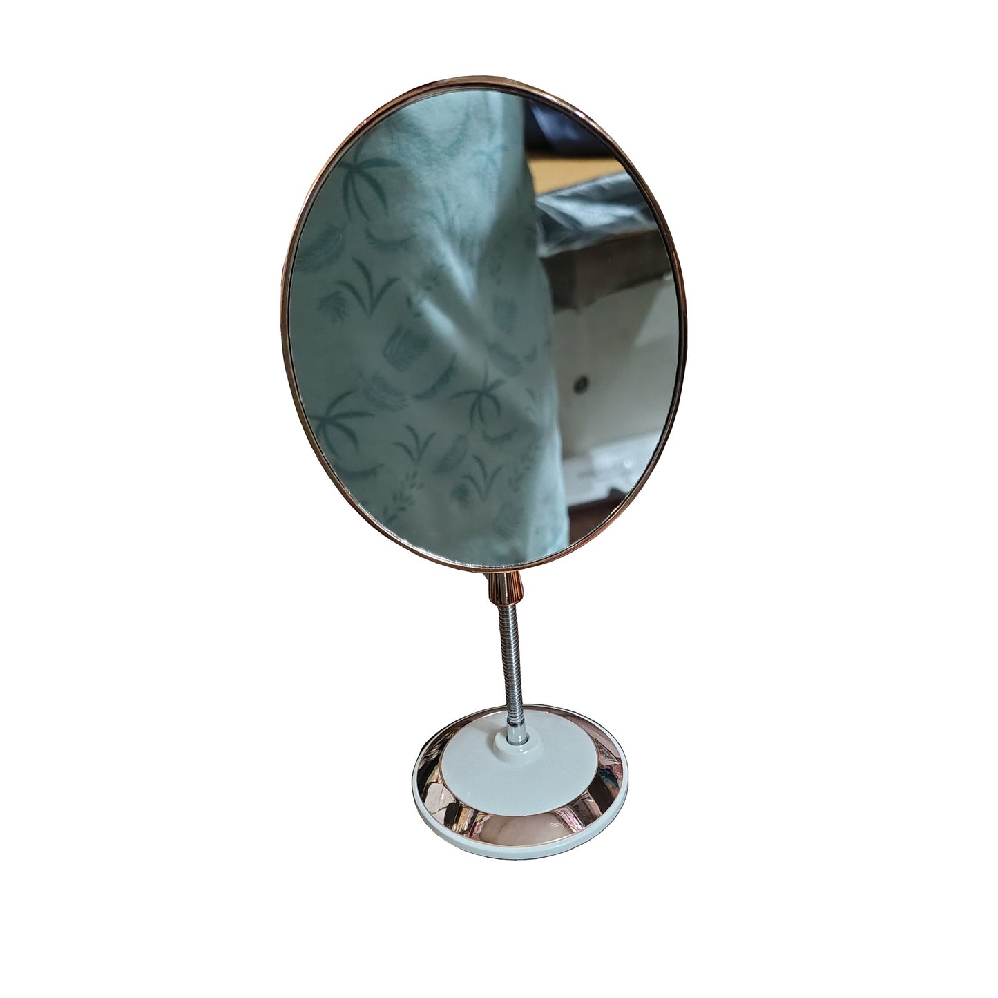 Rose Gold Flexible Counter Mirror Double Side (Oval)