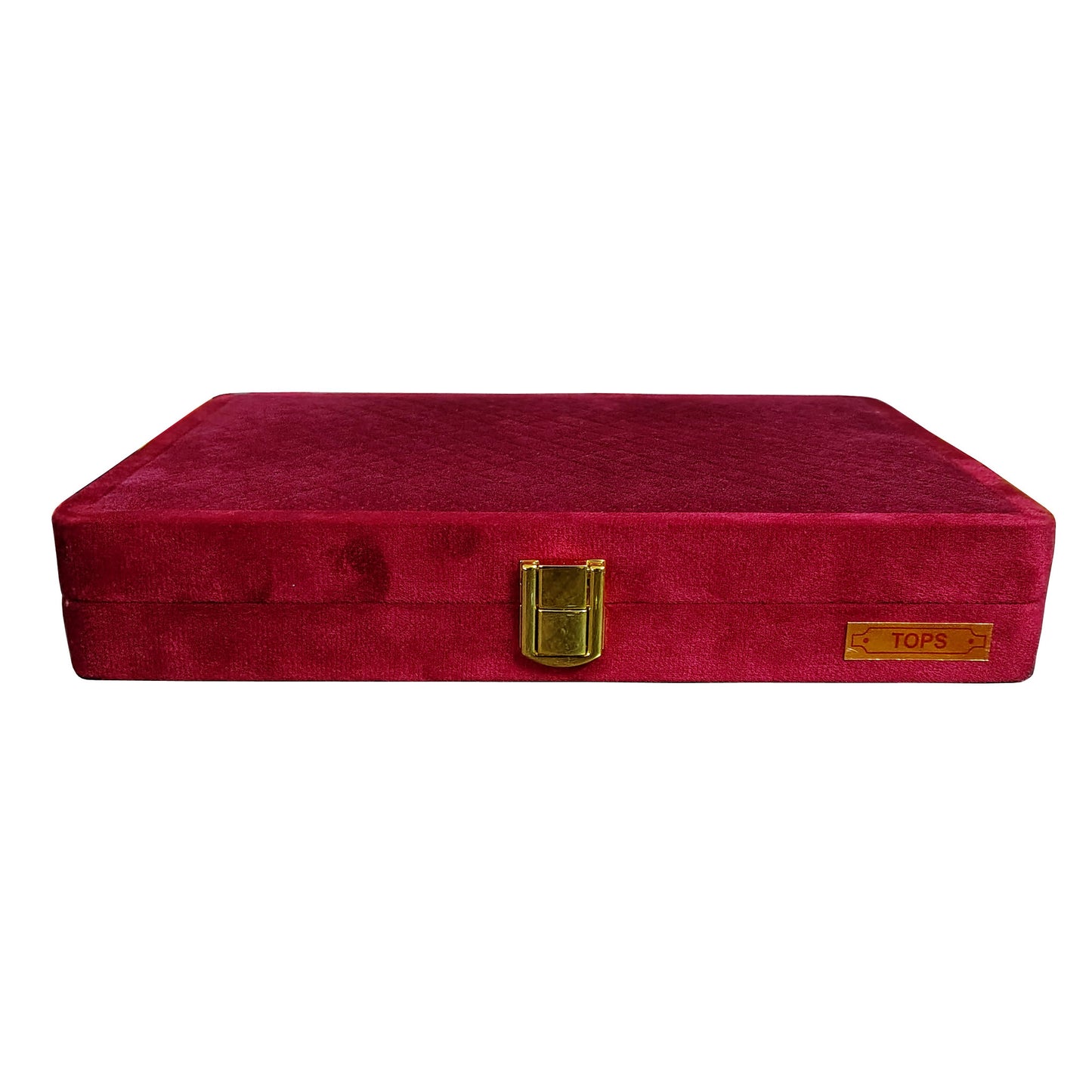 Jewellery display Box Stock Box for gold earrings Cherry colour display box sued fabric