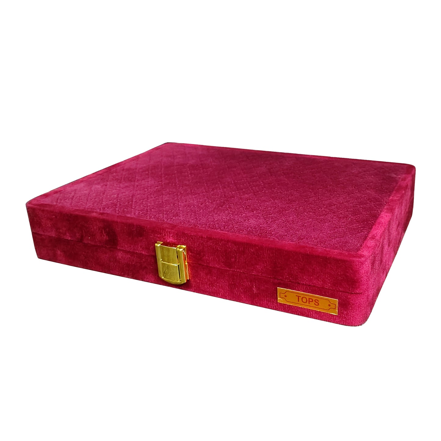 Jewellery display Box Stock Box for gold earrings Cherry colour display box sued fabric