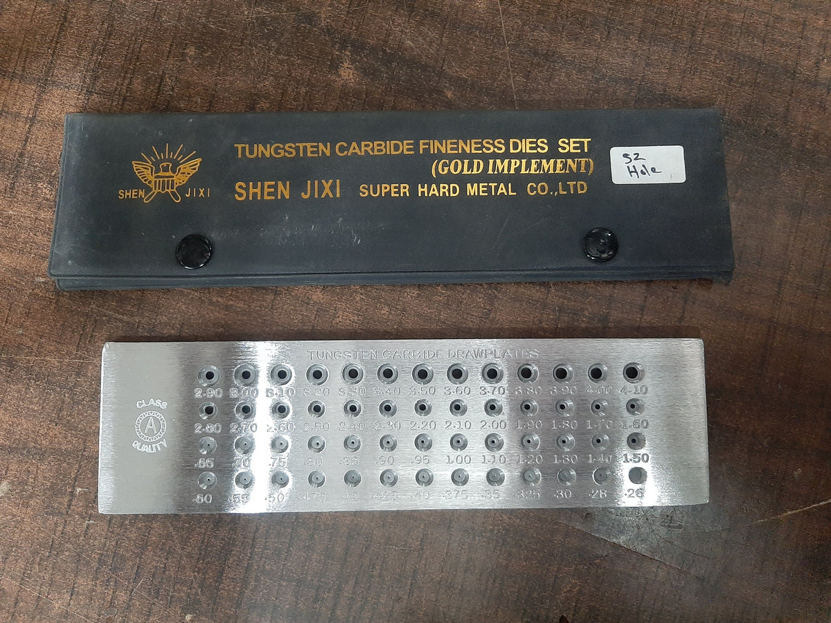 Tungsten Carbide Drawplate 52 hole for gold and silver wire drawing smooth working