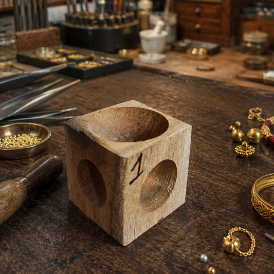 Wooden Doming Block/Dapping block No-1 (4*4cm)