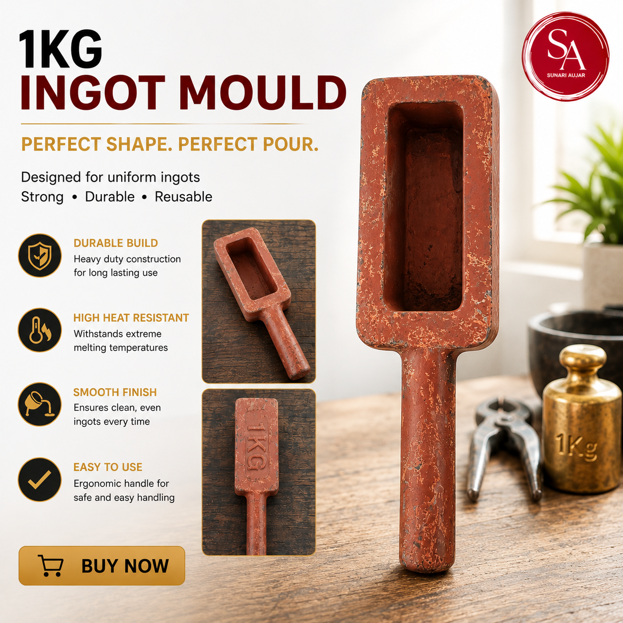 1kg ingot mould