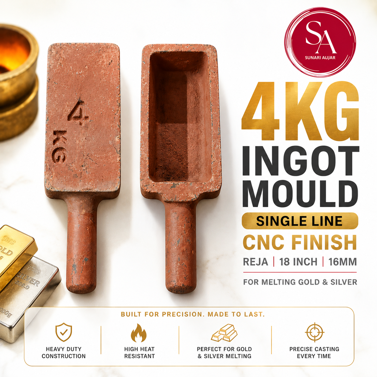 4kg ingot mould