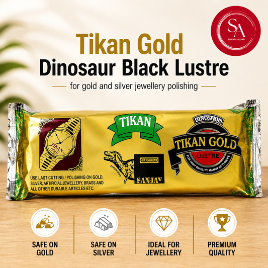 Tikan Gold Dinosaur Black Lustre for gold and silver jewellery polishing