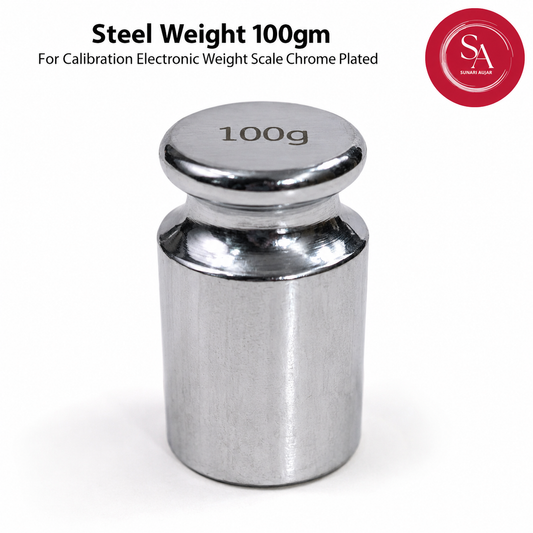 Steel Weight 100gm For Calibration Electronic Weight Scale Chrome Plated