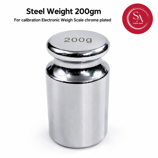 Steel Weight 200gm For calibration Electronic Weigh Scale chrome plated