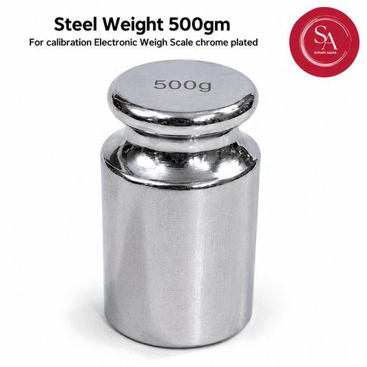 Steel Weight 500gm For calibration Electronic Weigh Scale chrome plated