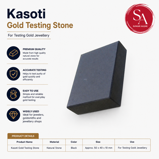Kasoti Gold Testing Stone For Testing Gold Jewellery