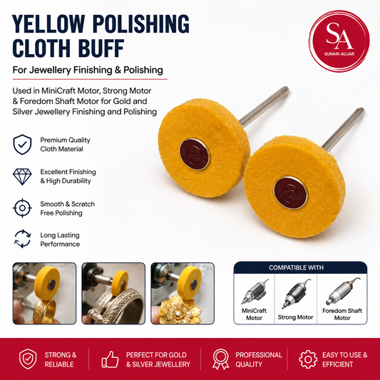 Yellow cloth Buffing wheel for Jewellery polishing imported quality