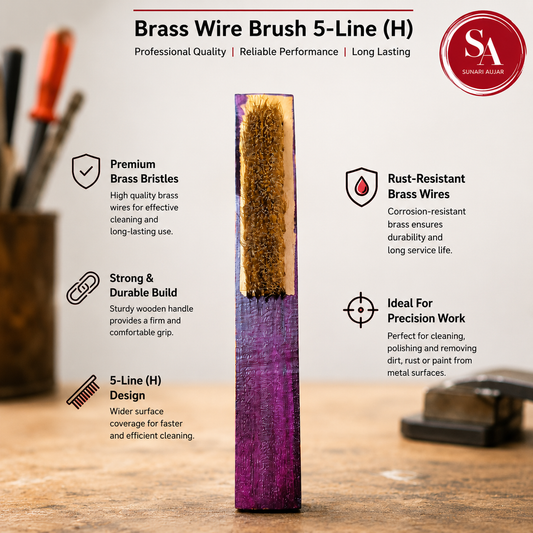Brass Wire Brush 5-Line (H)
