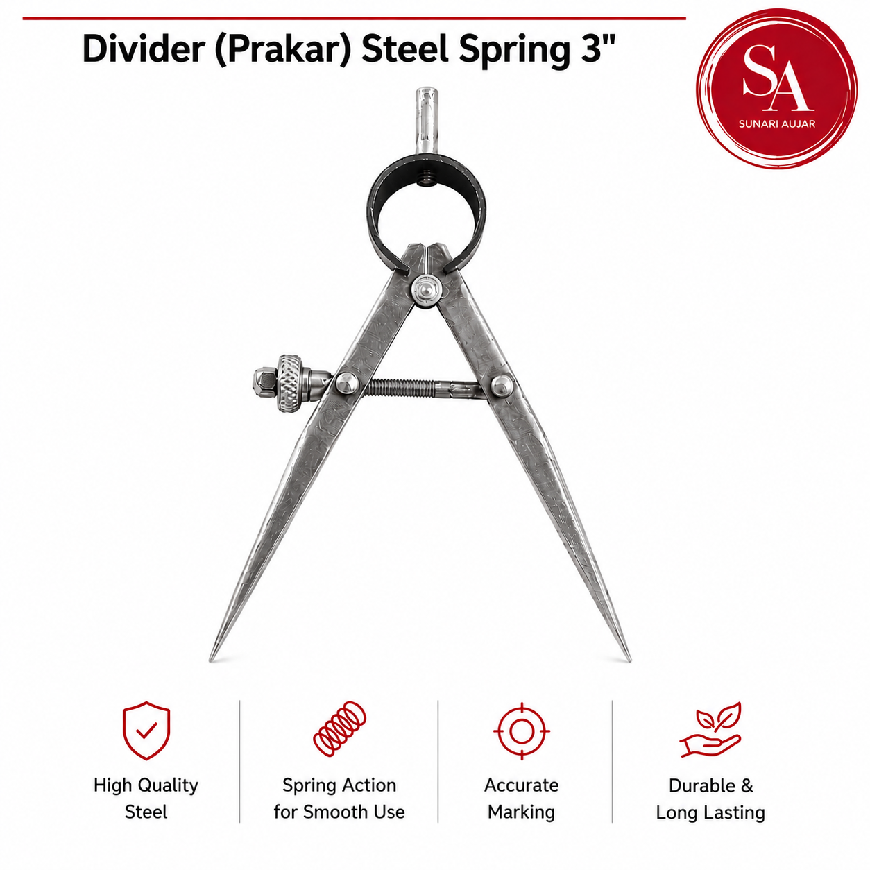 Divider (Prakar) Steel Spring 3"