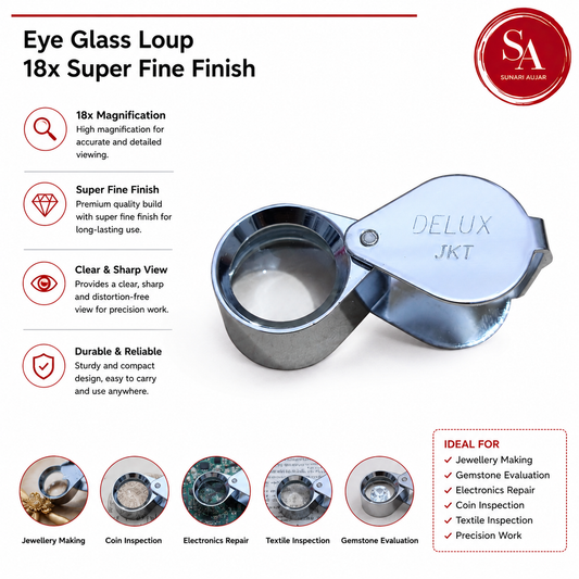 Eye Glass Loup 18x Super Fine Finish