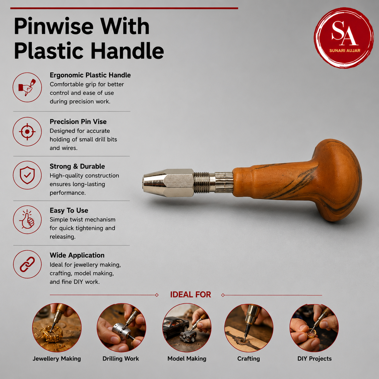 Pinwise With Plastic Handle