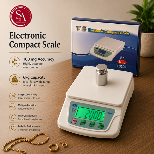 Silver 6kg Weight Scale with 100mg accuracy