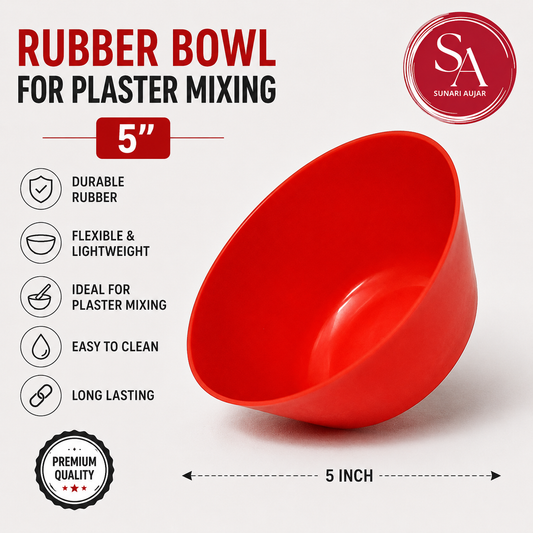 Rubber Bowl For Plaster Mixing 5"