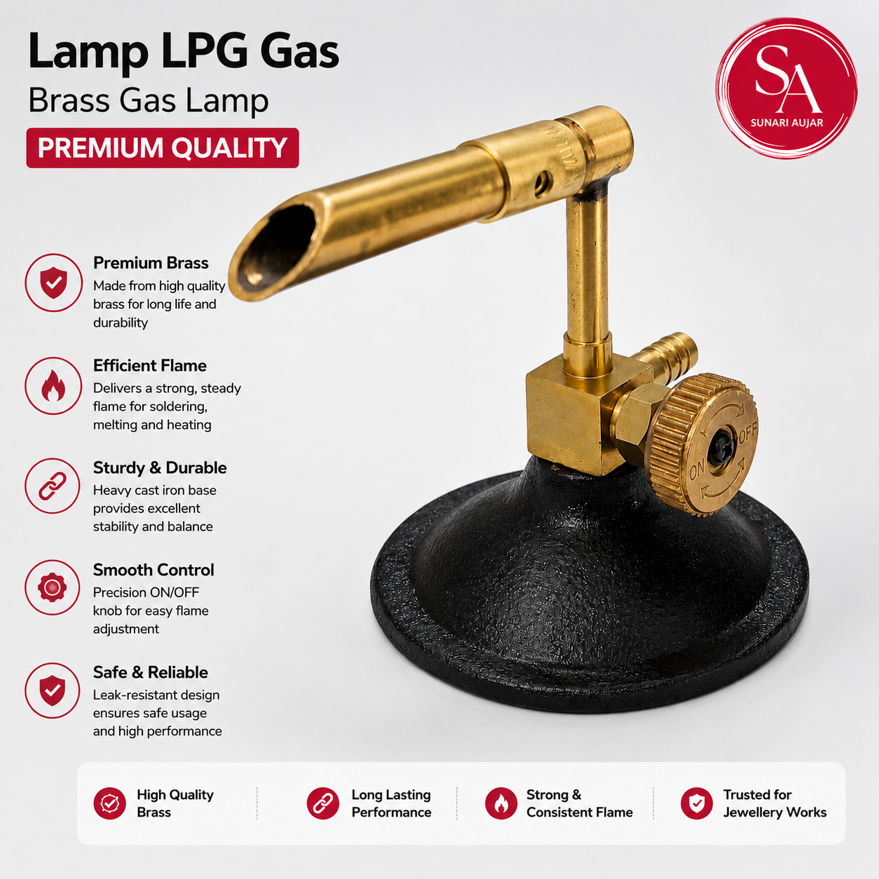 Lamp LPG Gas Brass Gas Lamp