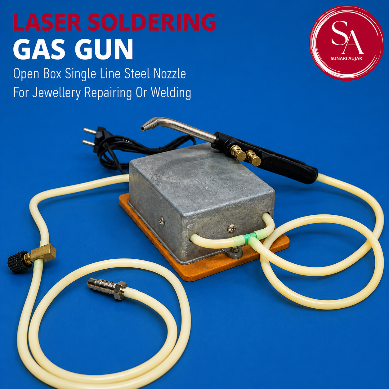 Laser Soldering Gas Gun Open Box Single Line Steel Nozzle For Jewellery Repairing Or Welding
