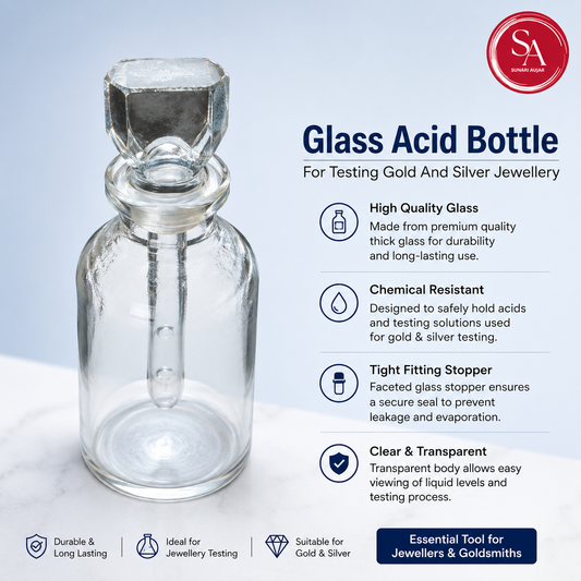 Glass Acid Bottle For Testing Gold And Silver Jewellery