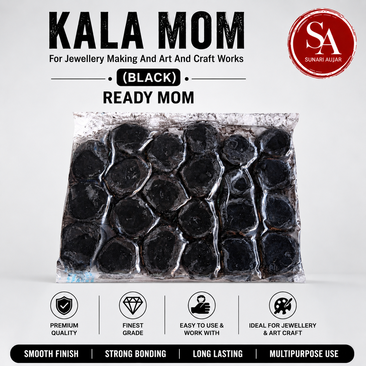 Kala Mom For Jewellery Making And Art And Craft Works (Black) Ready Mom