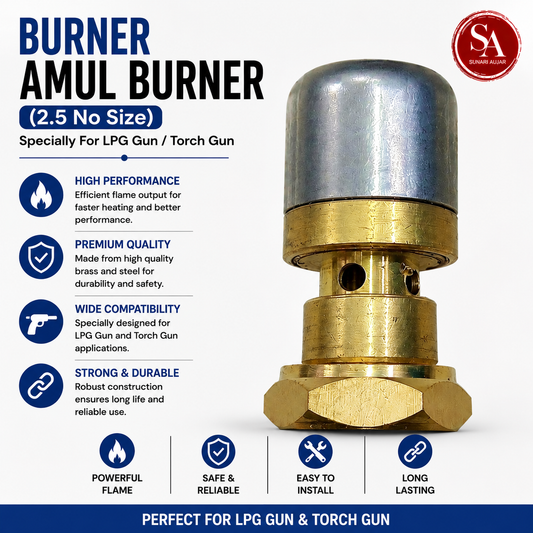Burner Amul Burner (2.5 No Size) Specially For LPG Gun/Torch Gun
