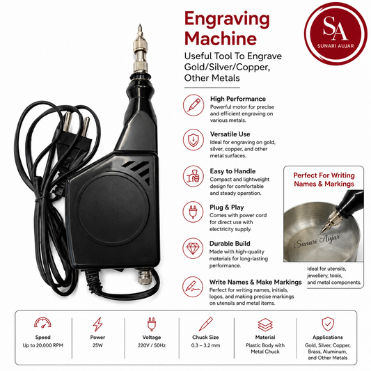 Engraving Machine Useful Tool To Engrave Gold/Silver/Copper, Other Metals