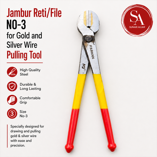 Jambur Reti/File NO-3 for gold and silver wire pulling tool