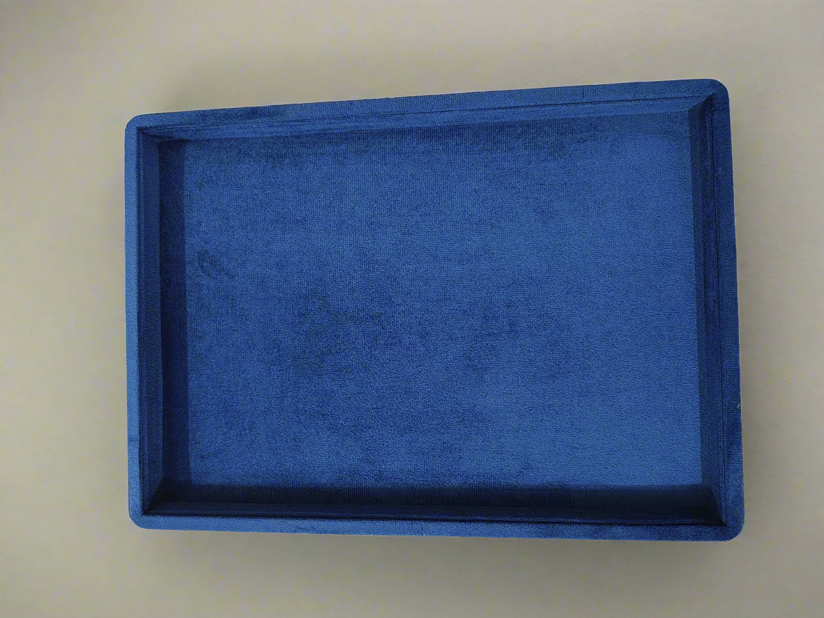 Plain Jewellery Display tray sued fabric universal tray (14x10) Royal Blue