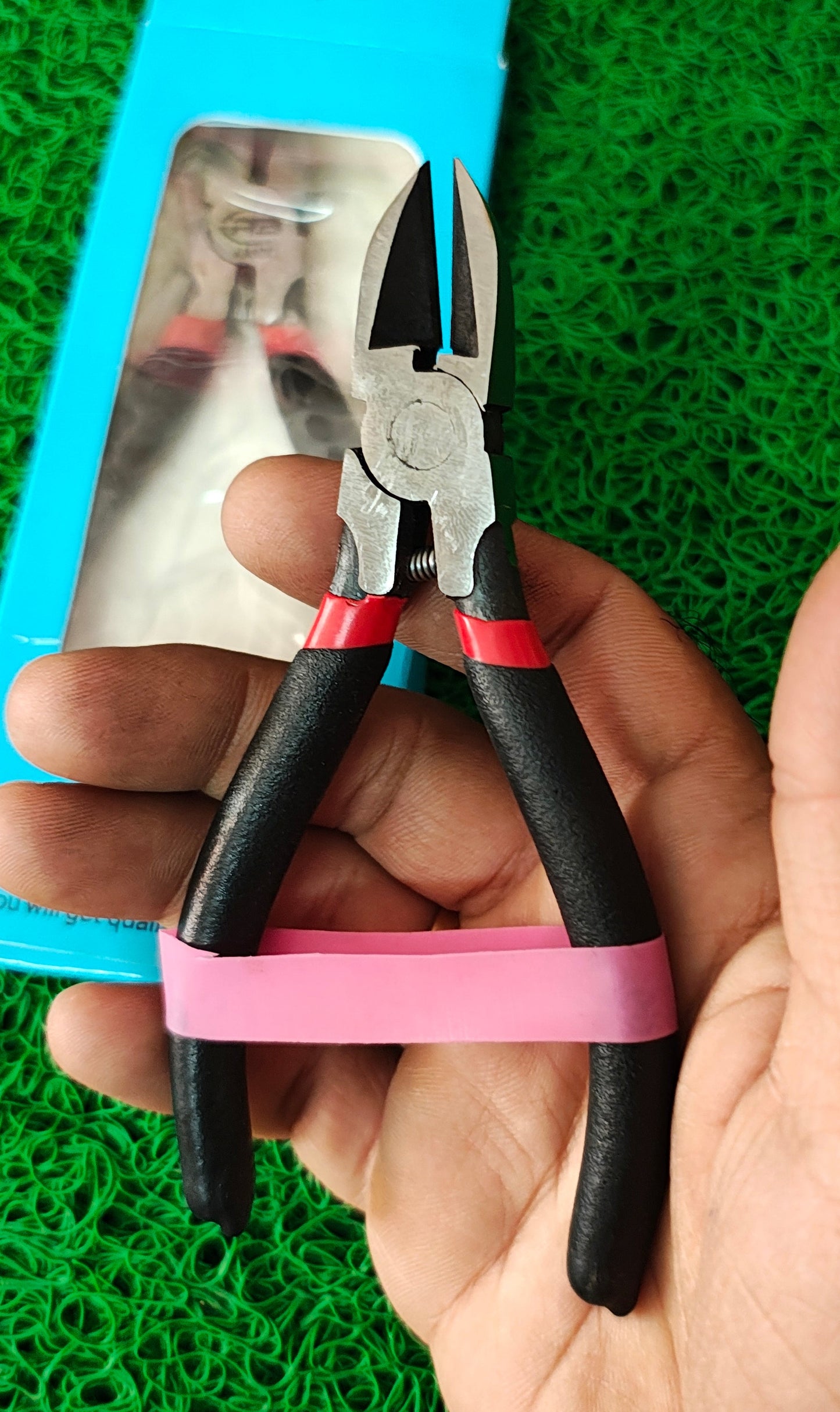 Diagonal cutter heavy with spring for gold and silver jewellery