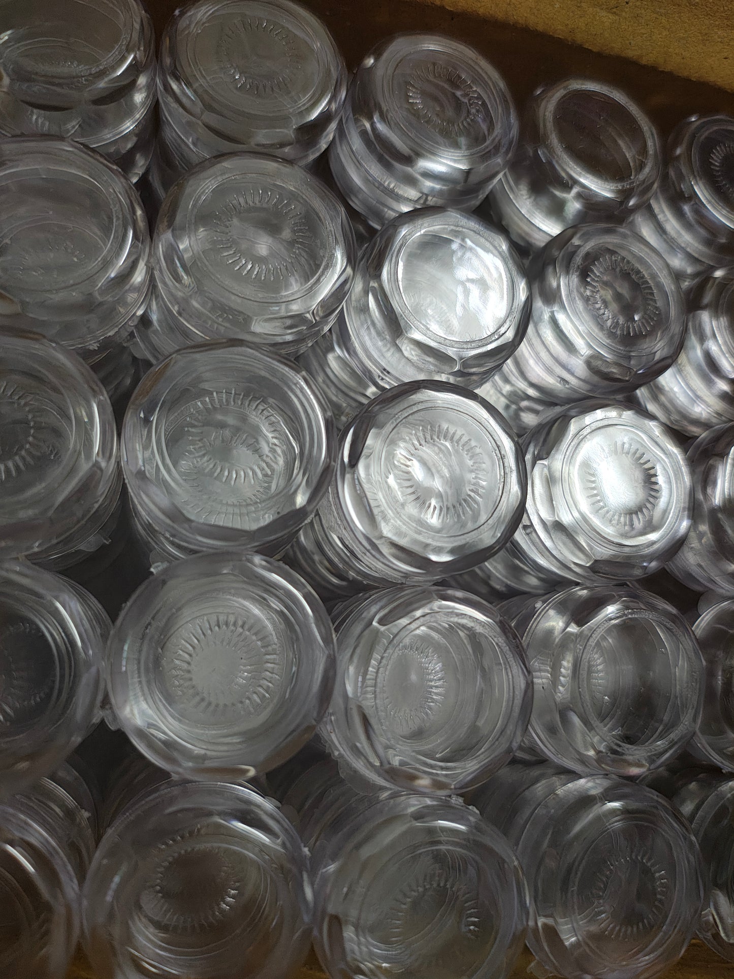 Transparent clear plastic (dabbi) D-0 box 100pc width 3cm