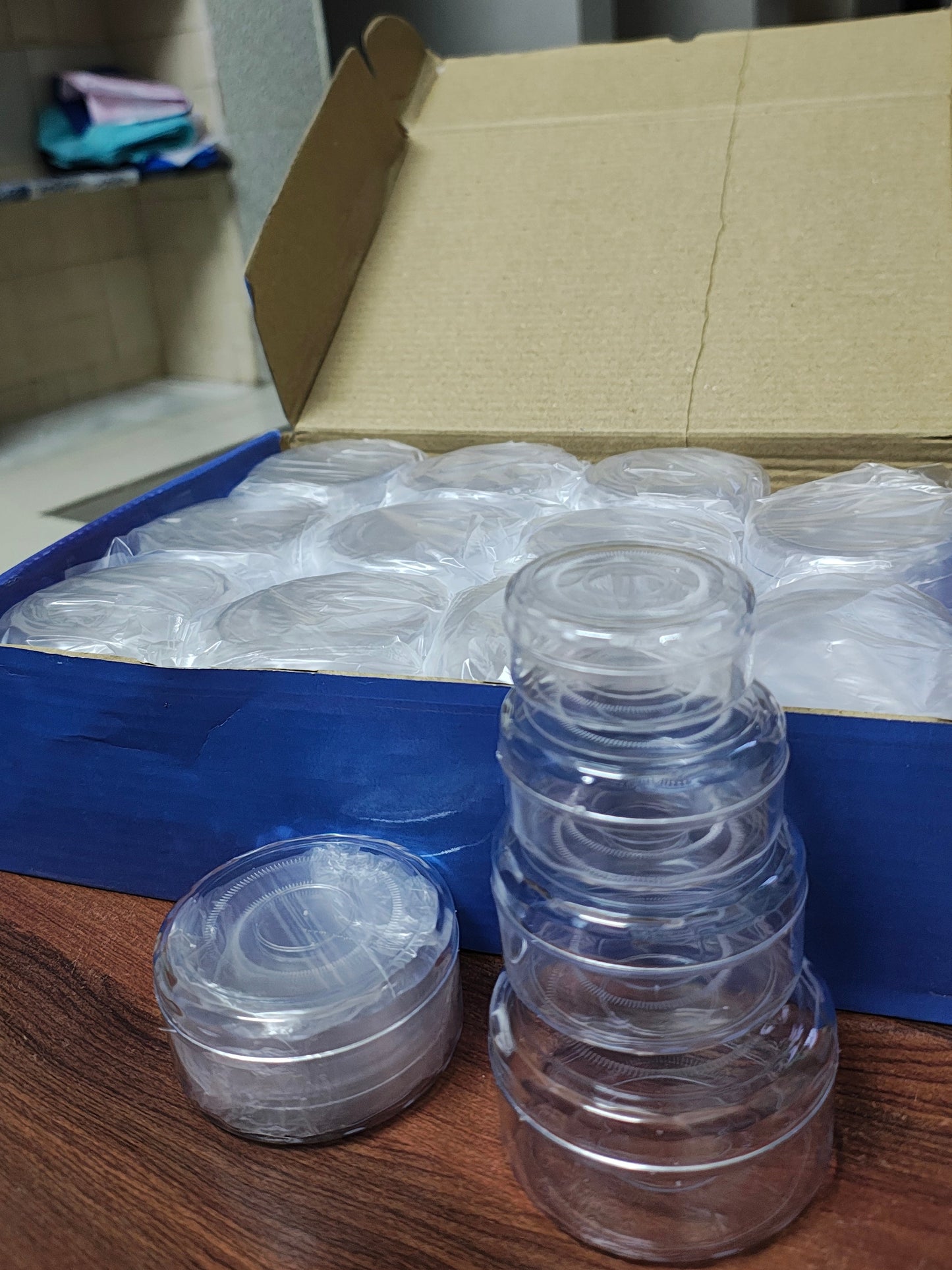 Transparent 4pc Jewellery storage box (Jar set)