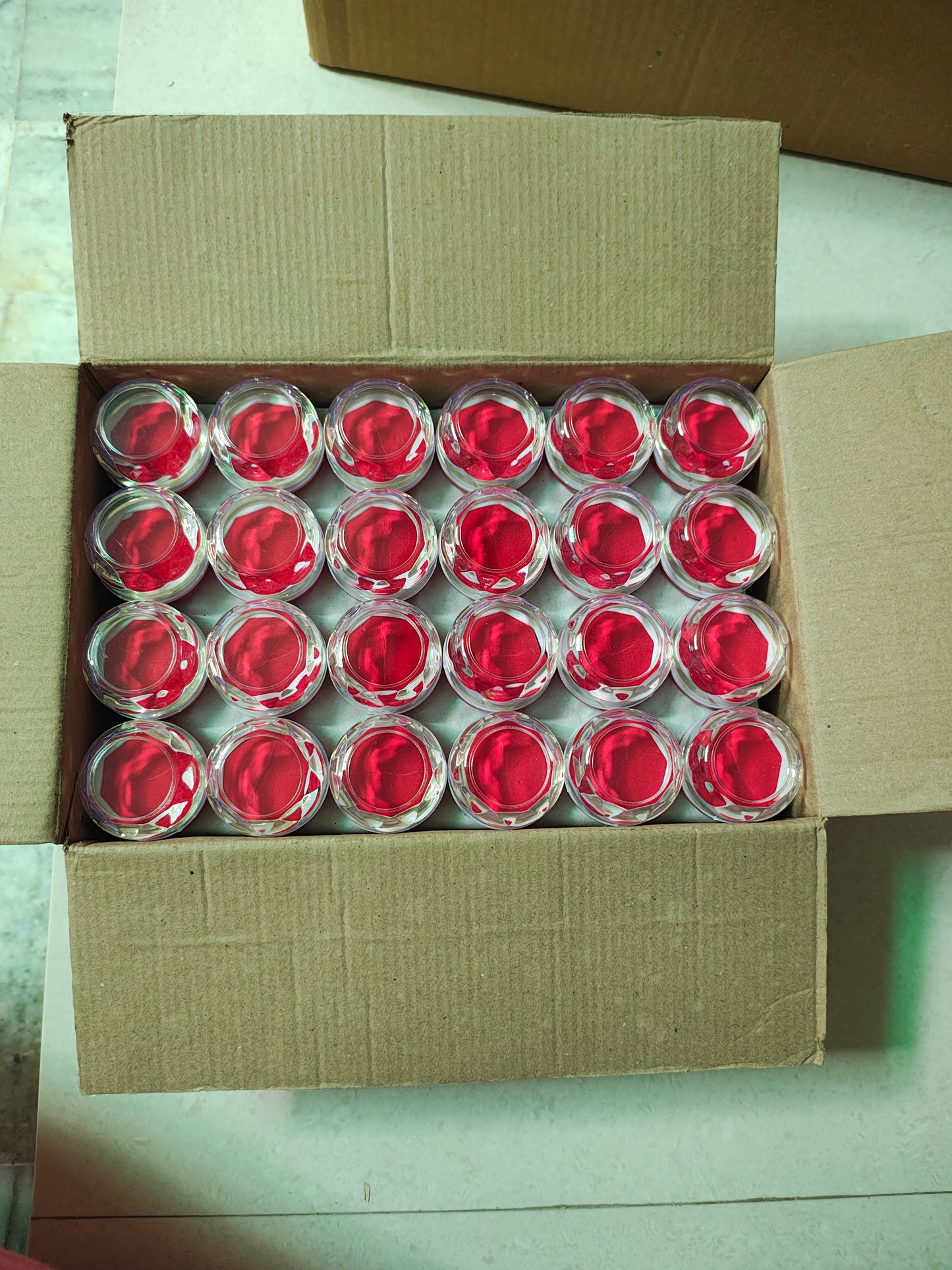 Rings box lightweight plastic ring box for gold and silver rings pack of 72 pc