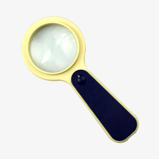 LED magnifying glass for checking markings on gold and silver jewellery