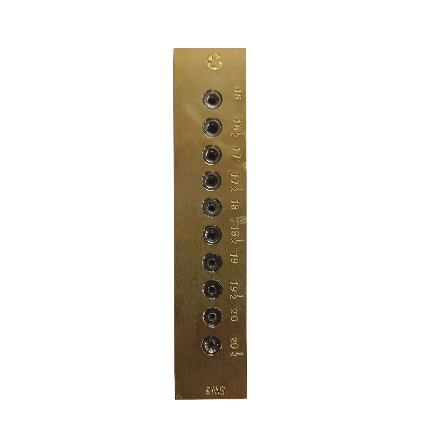 Pital Janti Brass Draw Plate Gauge (16,16.5,..20,20.5) 10Hole