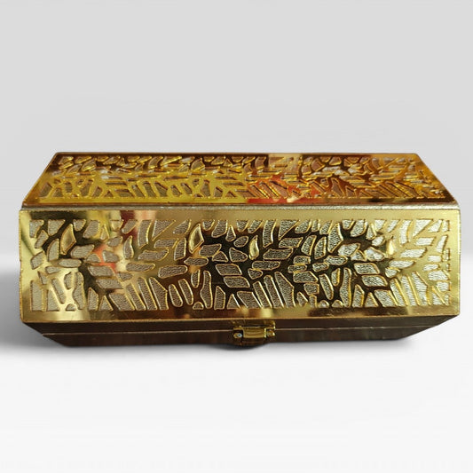 Hut Shape Shagun Box Decorative Shagun Cash Gift Box for Money Gaddi, Jewellery, Gifting Sagan Wedding Occasion, Golden Laser Color, Hut Shape