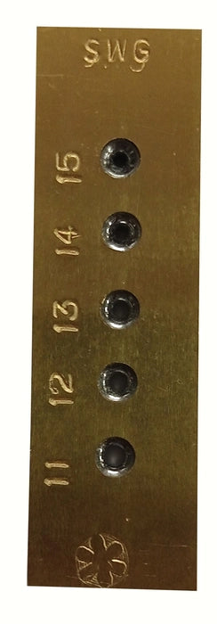 Pital Janti Brass Draw Plate Gauge (11-15) 5Hole