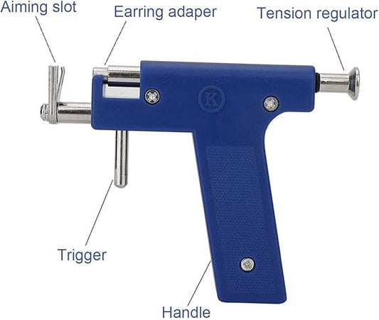 Ear piercing gun with 24pc studs