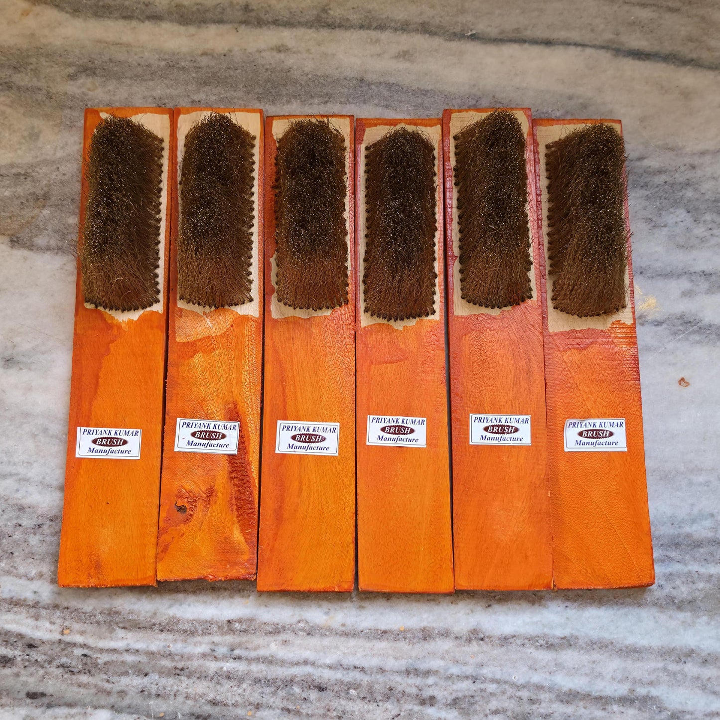 Brass Wire brush 12 line For silver jewellery Pack of 6pc