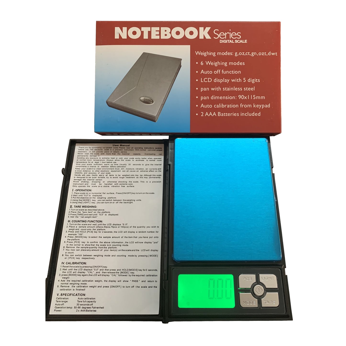 Notebook Series weight scale 600gm for gold and silver