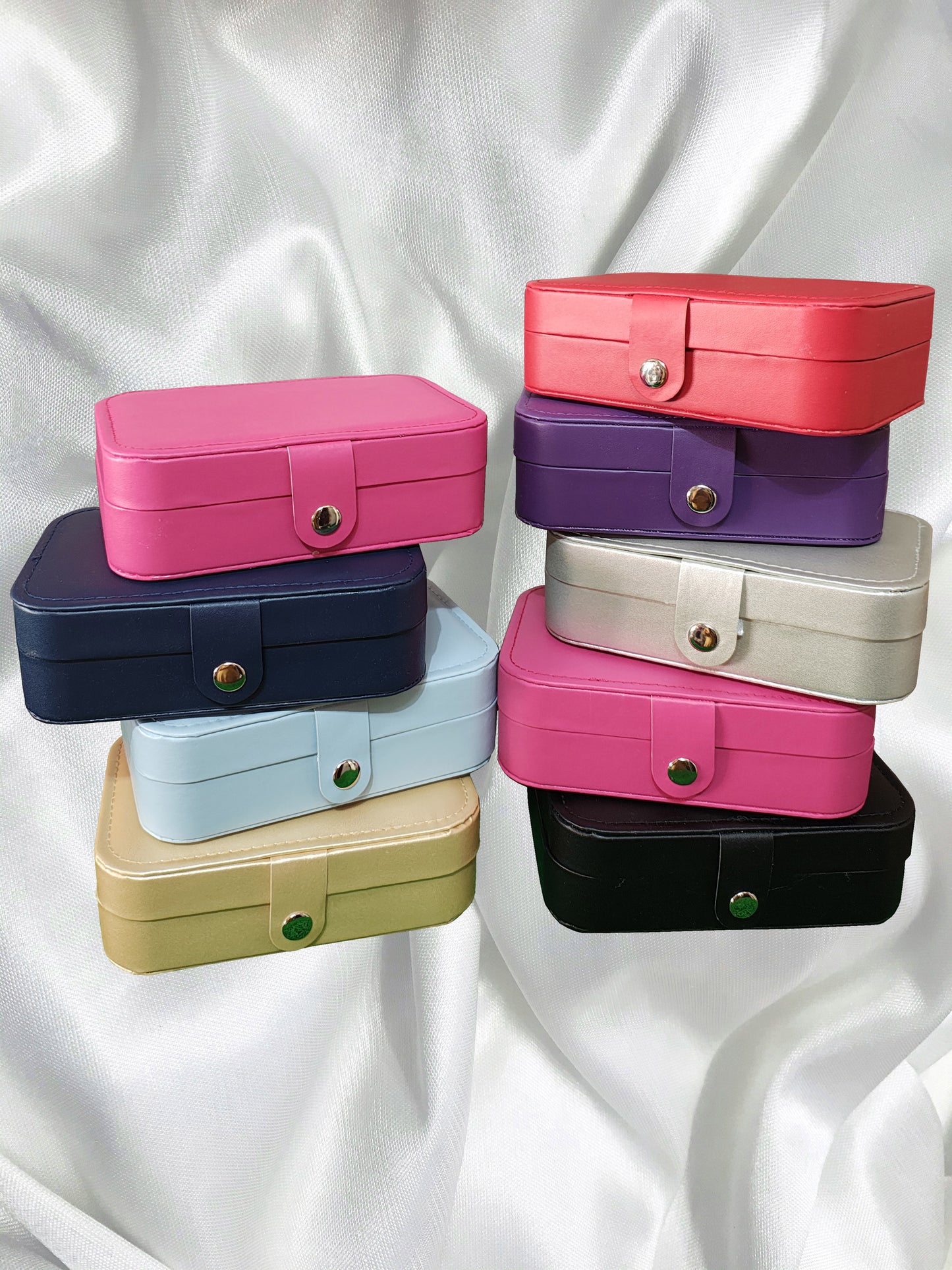 Jewellery Organizer Box, Faux Leather Travel Jewelry Storage Case,Small Portable Jewelry Box for Rings,Earring,Necklaces