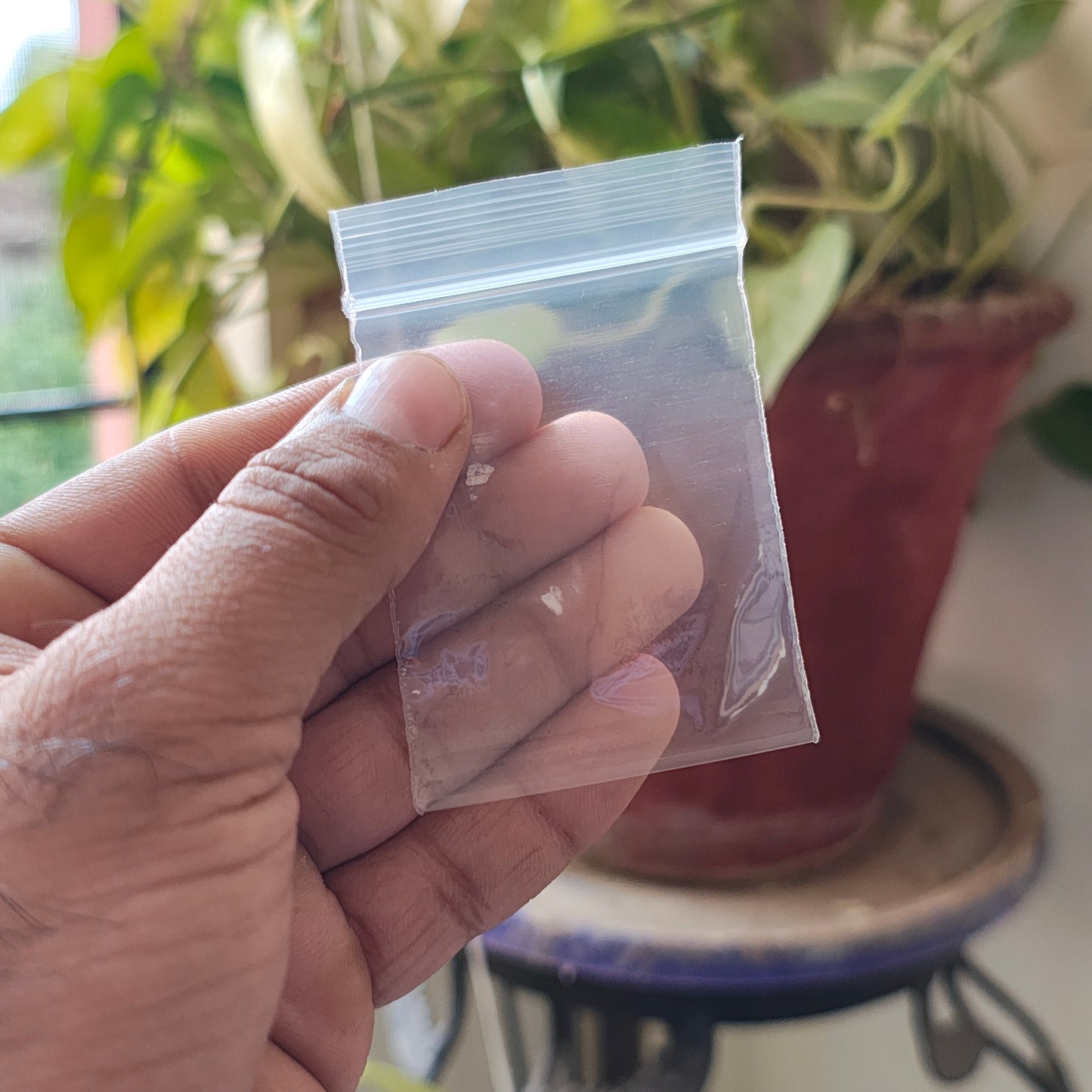 Transparent Zipper 2x3 inch Zip Lock Plastic Bags Self Sealing Pouch Pack of 100 Pcs 60Micron