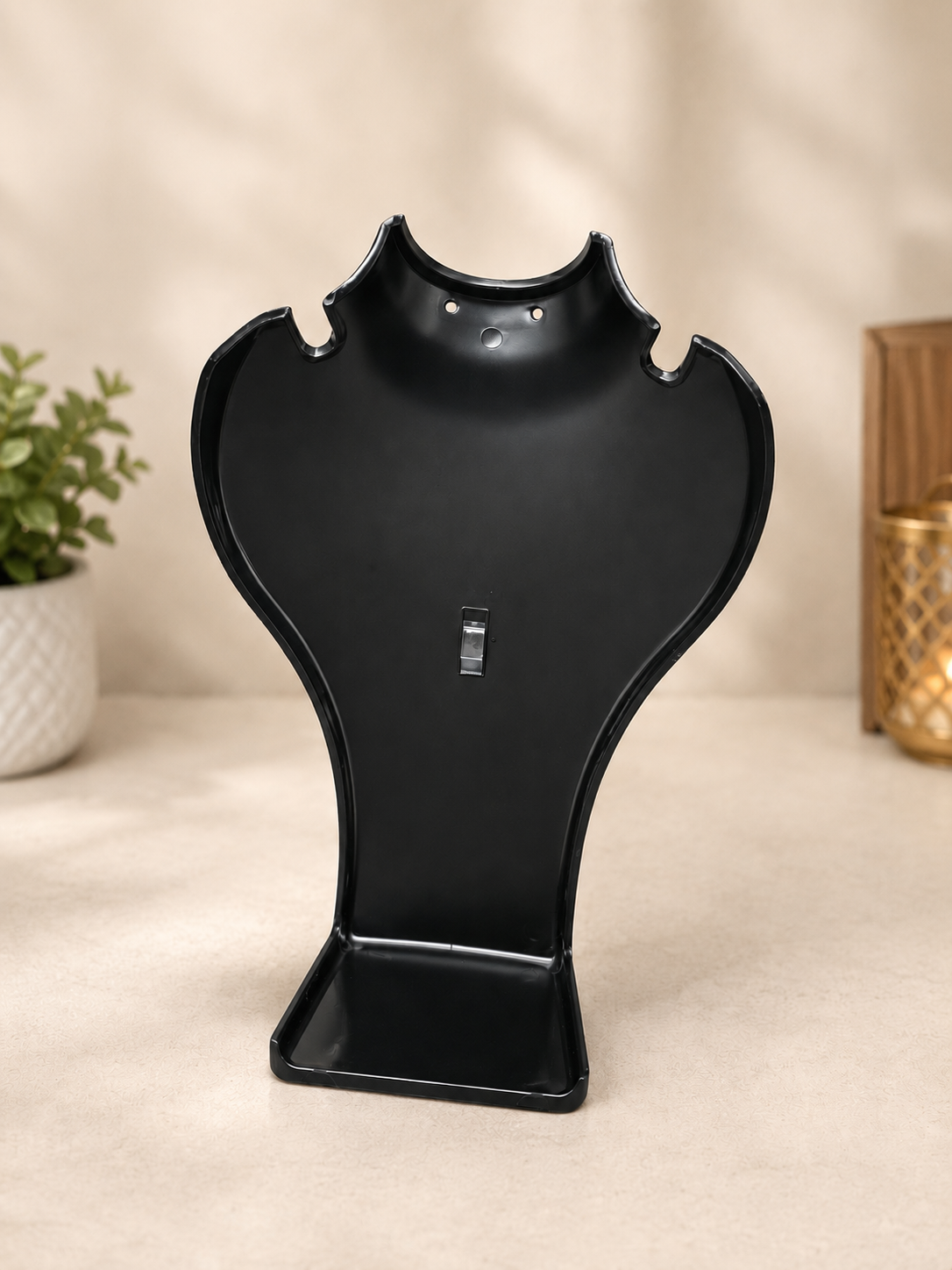 Necklace Stand 6inch for gold and silver jewellery display Plastic(Acrylic) Black pack of 6pc