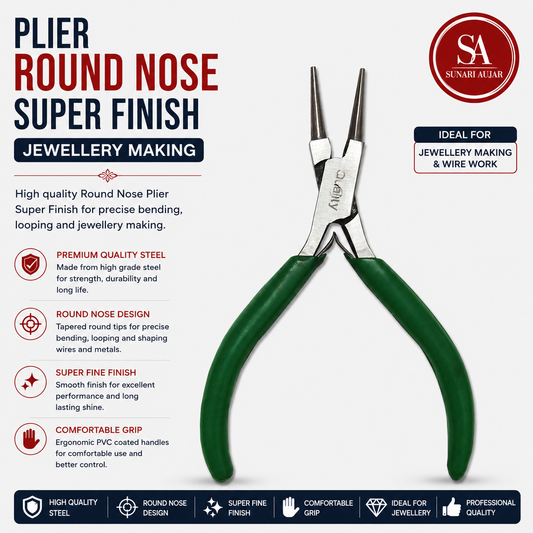 Plier Round Nose Super Finish Jewellery Making