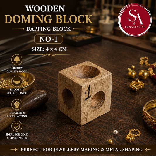 Wooden Doming Block/Dapping block No-1 (4*4cm)