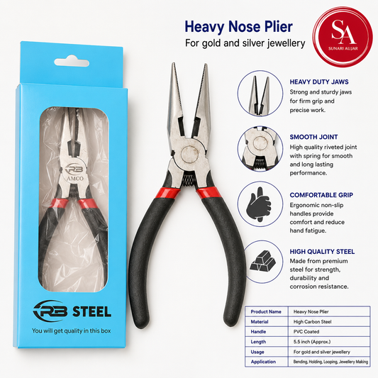Heavy Nose Plier For gold and silver jewellery