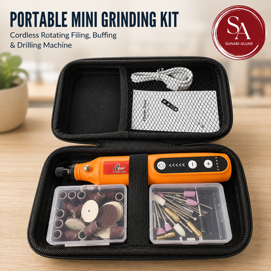 Portable Mini grinding kit cordless rotating filing, buffing and drilling machine